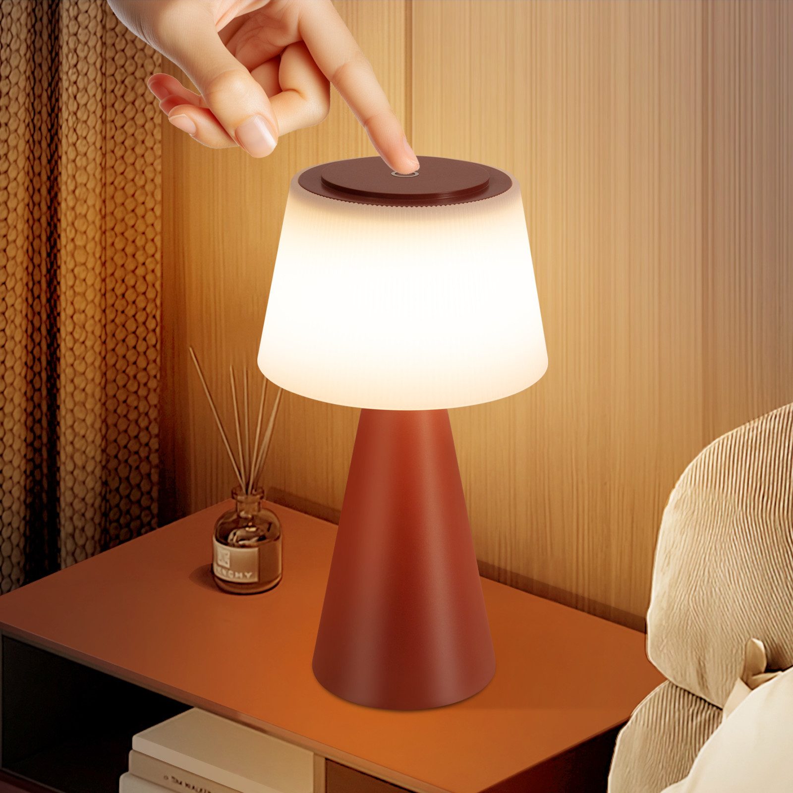NETTLIFE Paristokäyttöinen pöytävalaisin, LED - yövalo - 3600mh A, Johdoton,