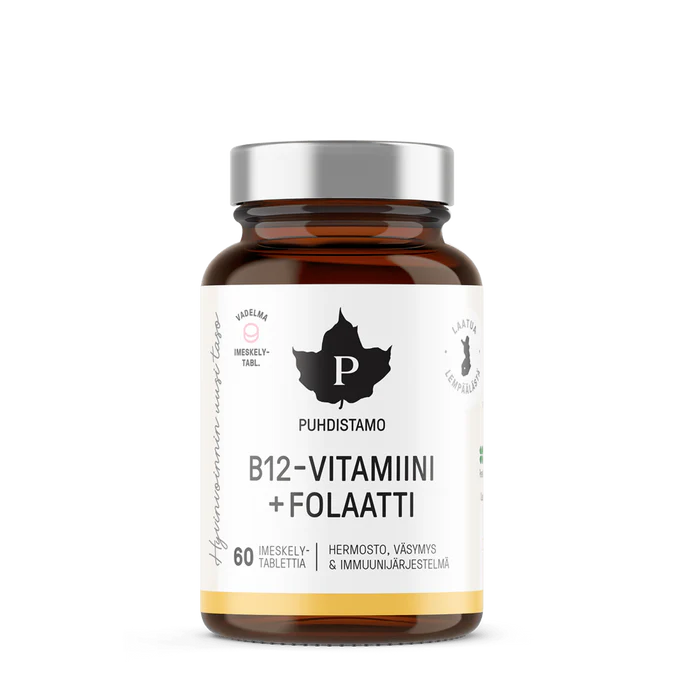 Puhdistamo B12 + folaatti vadelma