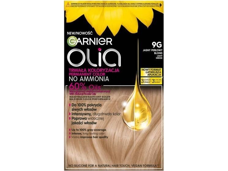 GARNIER Olia Hiusväri 9G Vaaleanharmaa Greige