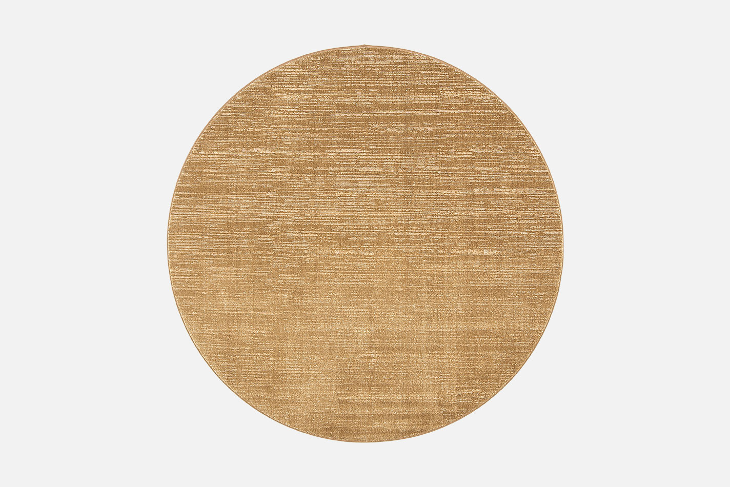 VM Carpet Sametti pyöreä nukkamatto, 100% polyesteri (88% kierrätettyä), Ø240cm, keltainen
