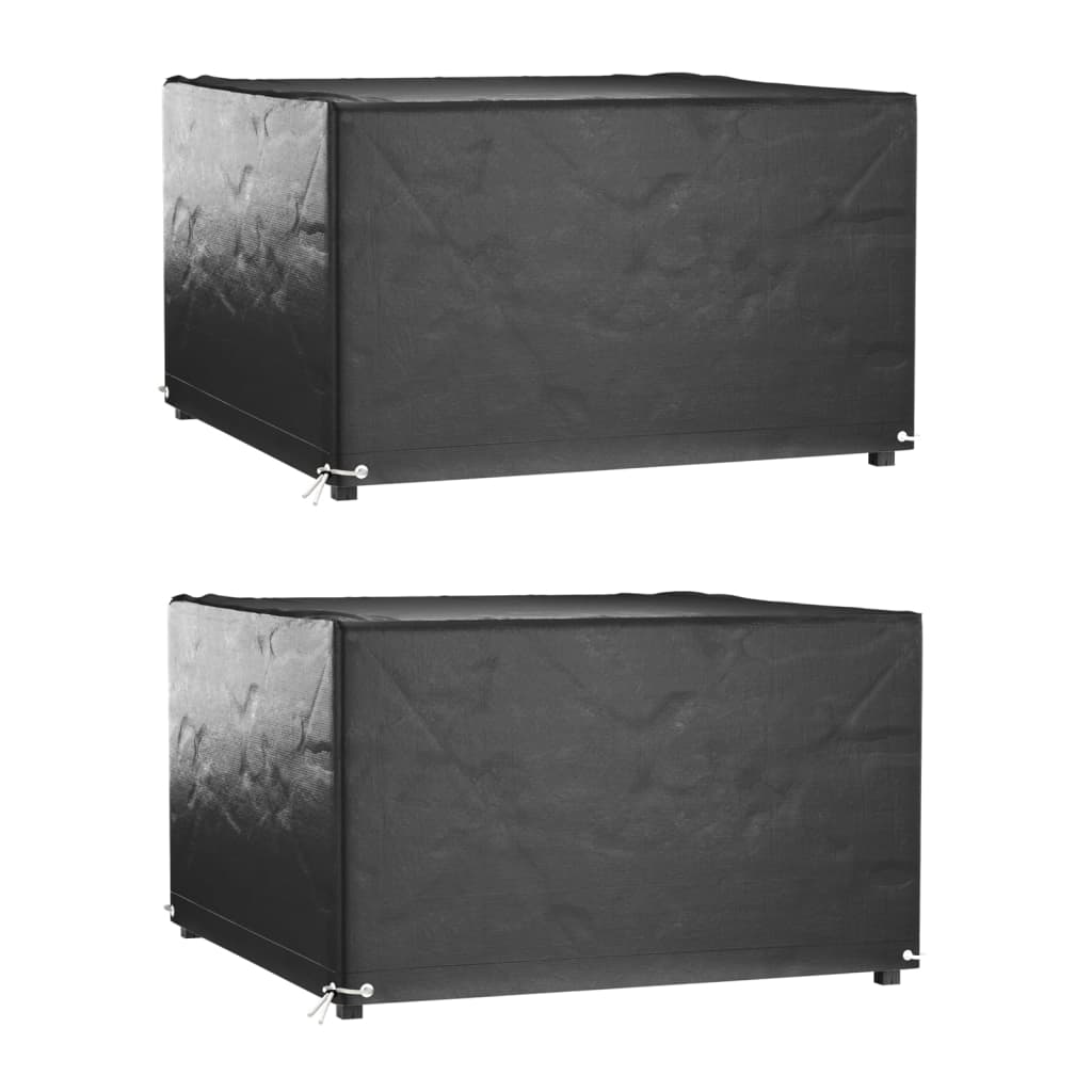 vidaXL Puutarhakalusteiden suojat 2 kpl 8 purjerengasta 125x125x75 cm