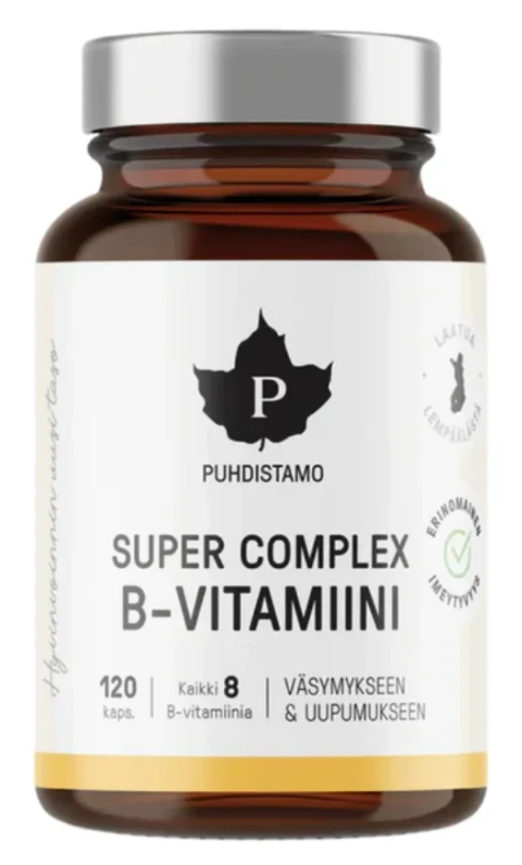Puhdistamo Super Complex B-vitamiini 120 kaps