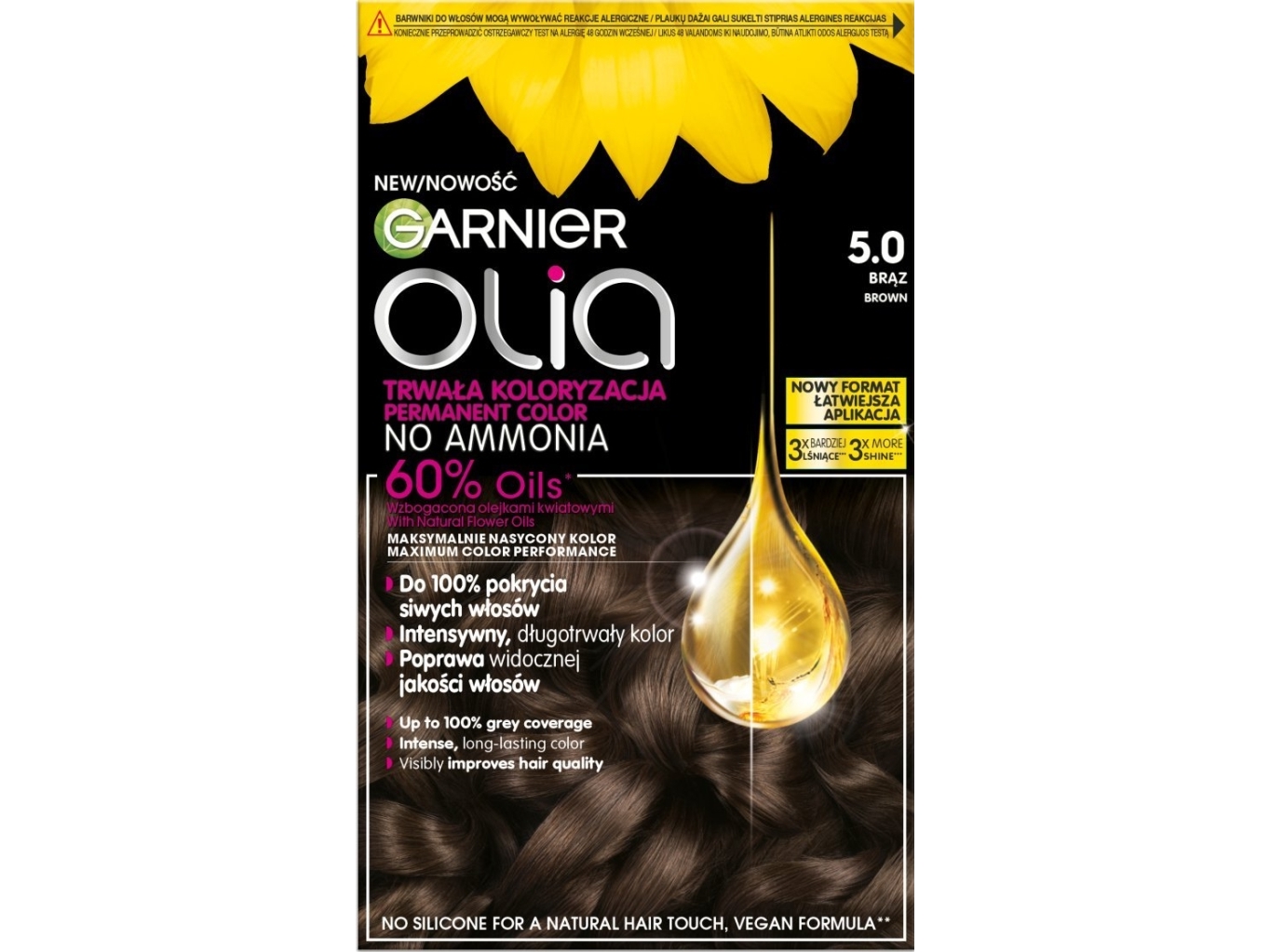 GARNIER_Olia Hiusväri 5.0 Ruskea