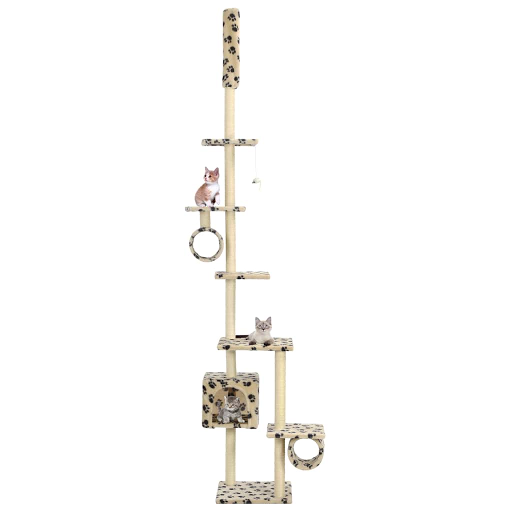 vidaXL 260 cm tassunjäljet beige